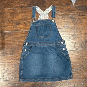 Mini Boden Denim Dress with Floral Accents